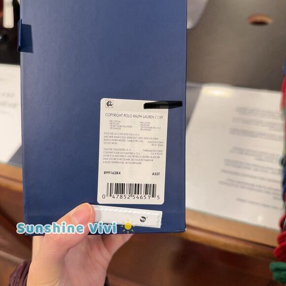 NEW Polo Ralph Lauren Men's Polo Bear 3-Sock Gift Set Holidy gift - Picture 5 of 5